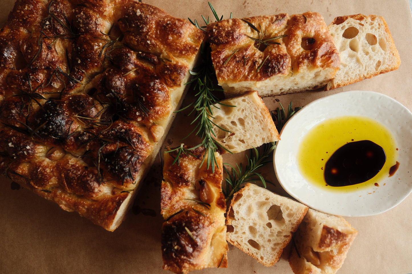 Large Confit Garlic Focaccia