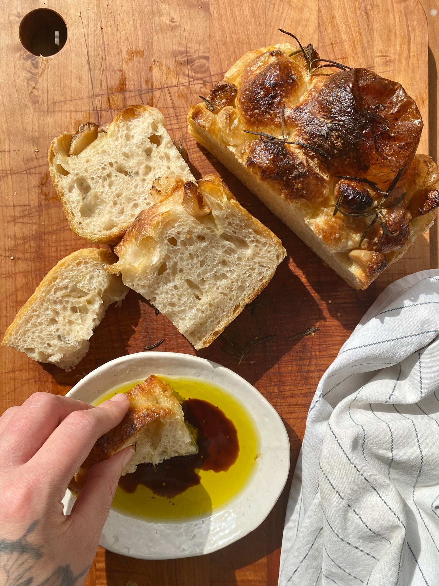 Confit Garlic Focaccia